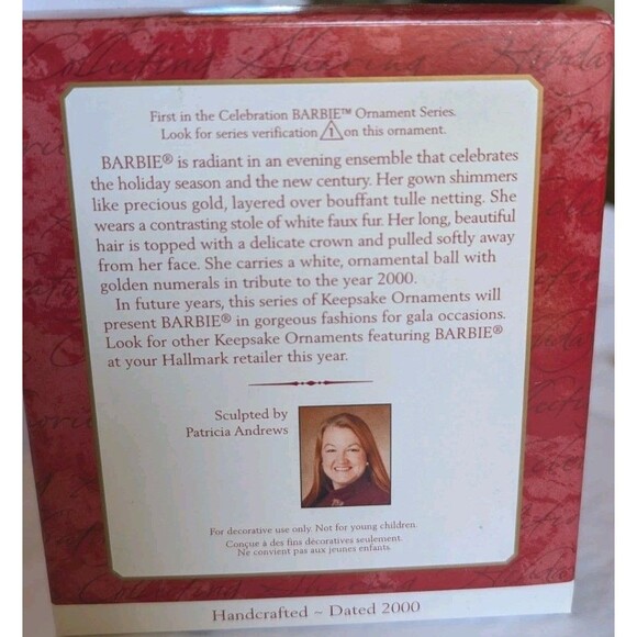 Hallmark Keepsake Celebration Barbie Ornament Special 2000 1st Edition New - Picture 4 of 7